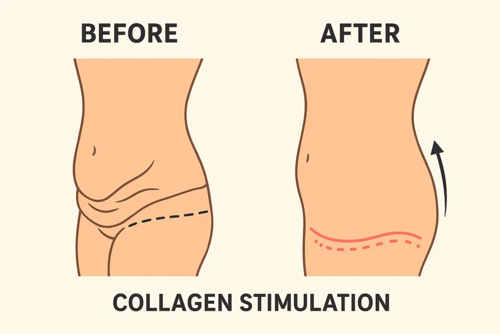 Before and after results for sagging skin after weight loss injections Swanage