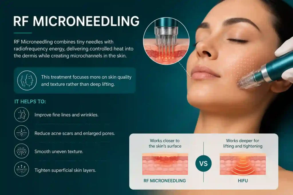 What Does RF Microneedling Do That HIFU Alone Cannot Swanage