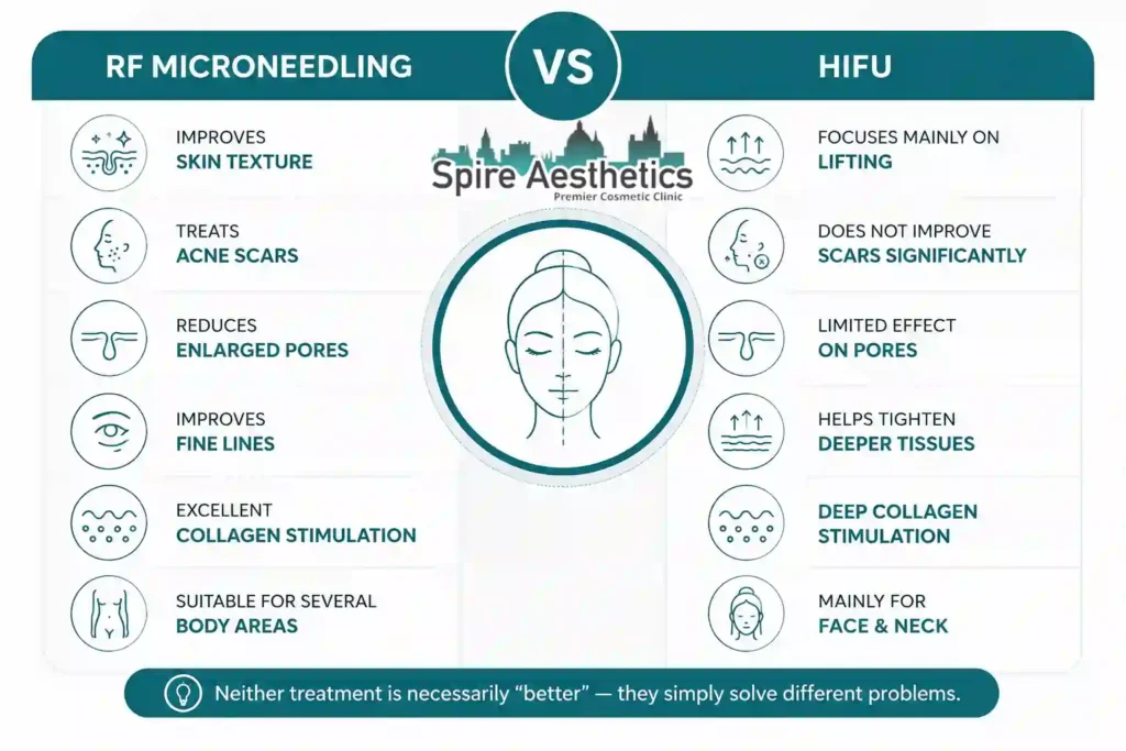 RF Microneedling vs HIFU: Which Treatment Gives Better Results Swanage?